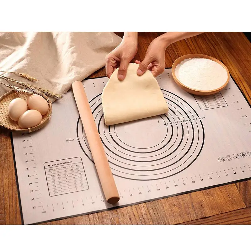 Buy 60*40cm Big Size Non Stick Silicone Dough Mat