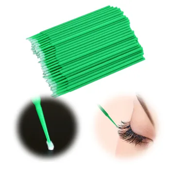 

100Pcs/Pack Microblading Eyelashes Accesories Maquiagem Disposable Cotton Swabs Tattoo Makeup Extension Mascara Applicators