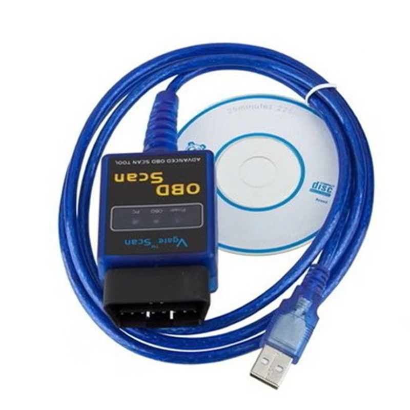 Vgate Scan USB ELM327 OBD2 OBD 2 OBD Scan USB интерфейсный кабель автомобильный ECU диагностический инструмент сканер автомобильный код считыватель и сканирующие инструменты