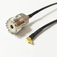 Адаптер антенны Wi-Fi разъем UHF SO239 переключатель MMCX штекер правый угол ВЧ кабель RG174 20 см 8"
