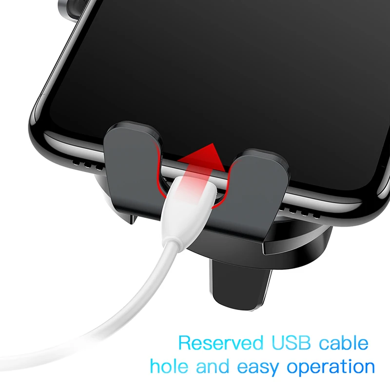  Baseus Electric Car Phone Holder For iPhone 11 Samsung Air Vent Mount Intelligent Touch Sensor Mobi