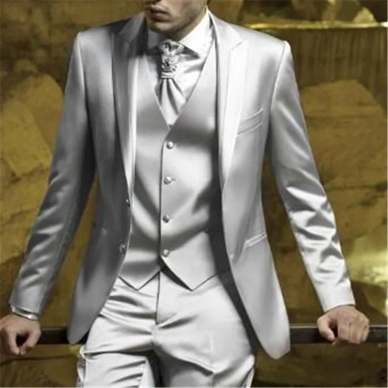 coat pant silver