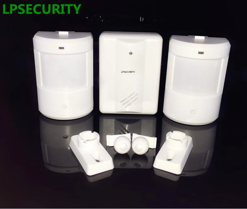 2 передатчика LPSECURITY 1 приемник дверные колокольчики и с PIR датчиком движения