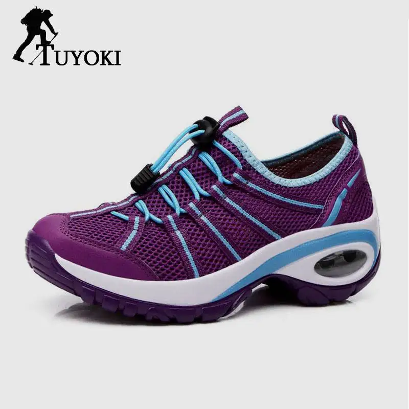 

Tuyoki Lightweight Breathable New Arrival Shoes Women Daily Casual Sports Vacation Sneakers Cross Strap Outdoor Size 35-40