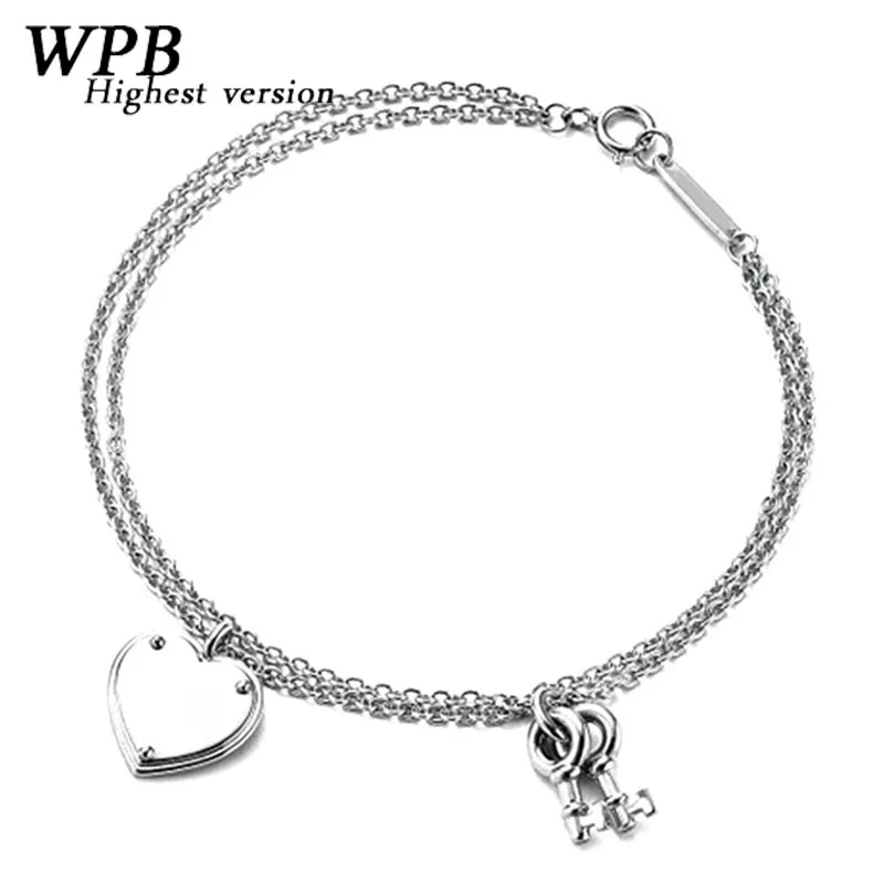 

TIFF original 925 silver highest version charm engraved female inscription original production model