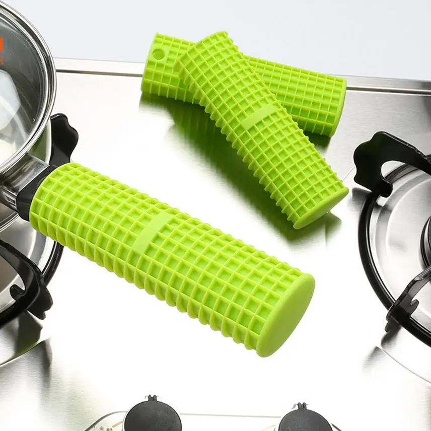 Free Shipping Silicon Handle Holder or Frying pans Handle Cover,Protection Sleeve,Easy Store