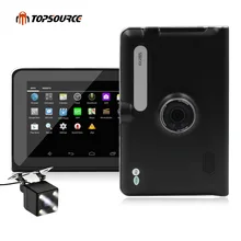 TOPSOURCE 7 ”Автомобильный ВИДЕОРЕГИСТРАТОР с АВТОМОБИЛЬНЫЙ GPS Навигации 16 ГБ/512 МБ Android WI-FI Емкостный Экран автомобильный Навигатор россия/США Карта