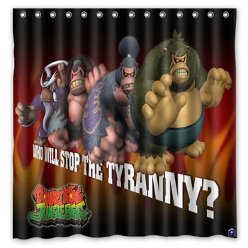 

New Eco-friendly Polyester Donkey Kong Bathroom Curtains High Quality Washable Bath Decor Shower Curtain