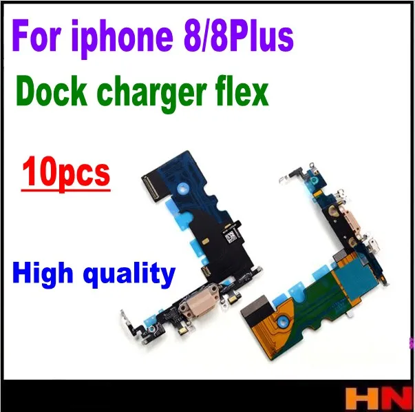 10 шт. Новый зарядный порт USB док-разъем Замена для iPhone 8 8G / plus P 5 &quotнаушники аудио