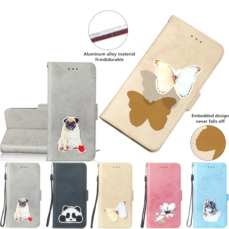 Vintage Leather Flip Wallet Case for Sony Xperia XA2 Ultra XZ2 Compact Telephone Soft Silicone Bags Cover Telefono Shell Funda