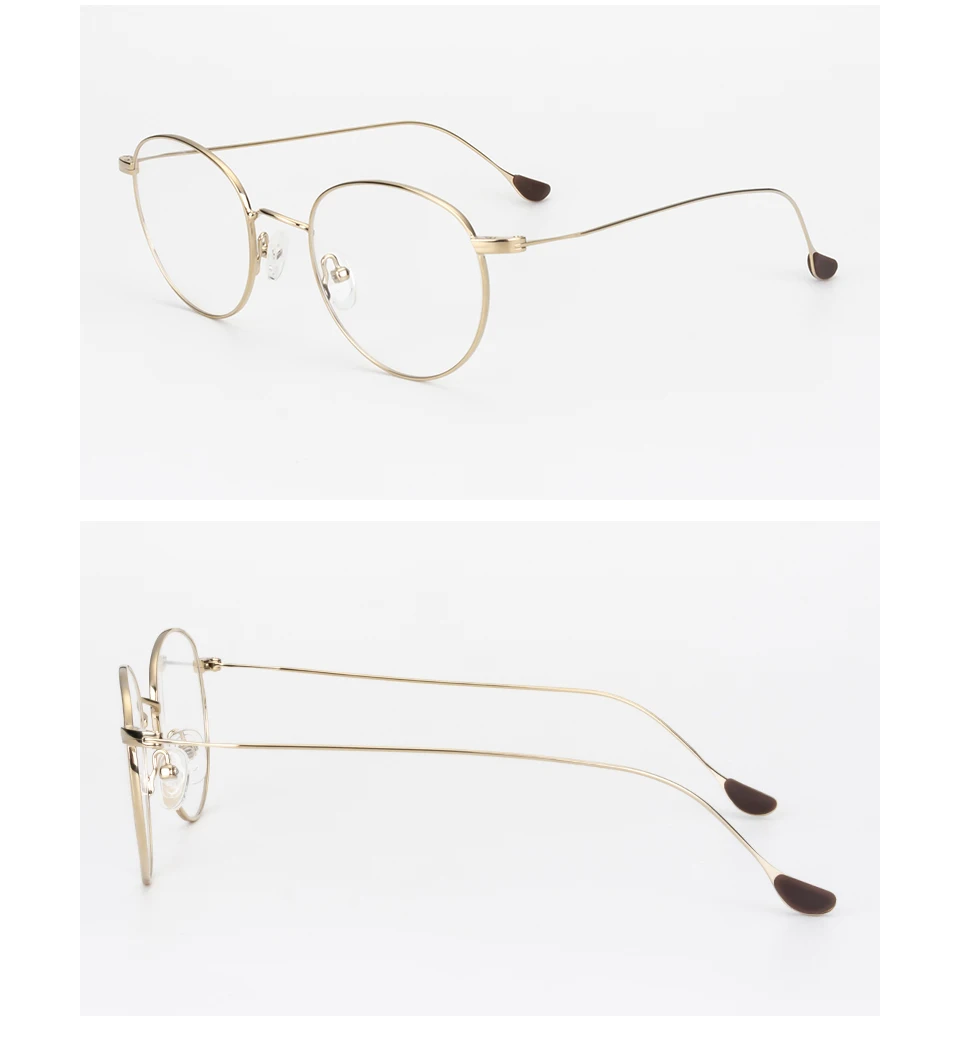 Сплав женские очки оправа модные круглые золотые прозрачные компьютерные оптические Рецептурные очки при близорукости, оправа женские#325