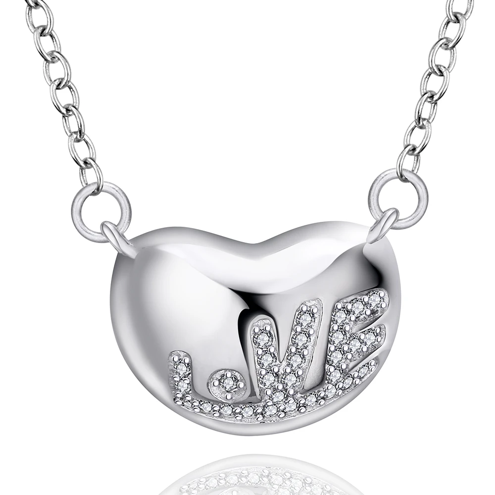 Trendy Heart Chain Necklaces Women Fashion Black Jewelry Necklaces /& Pendants DE