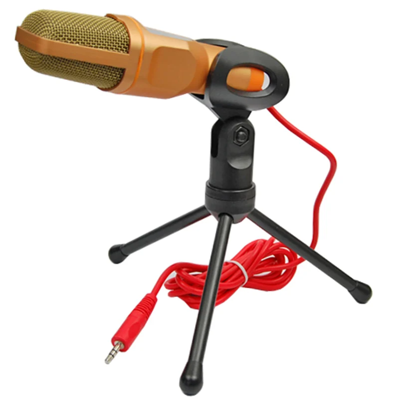 SOONHUA Новая мода 3,5 мм Профессиональная студия вещания конденсаторный микрофон шумоподавления микрофон с мини настольный штатив