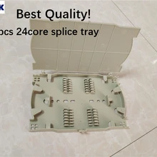 30 шт 24 core блок для соединения оптического волокна серый материал сеть со сплавленным оптоволокном лоток с крышкой используется в волокно застежка, распределительная коробка ELINK