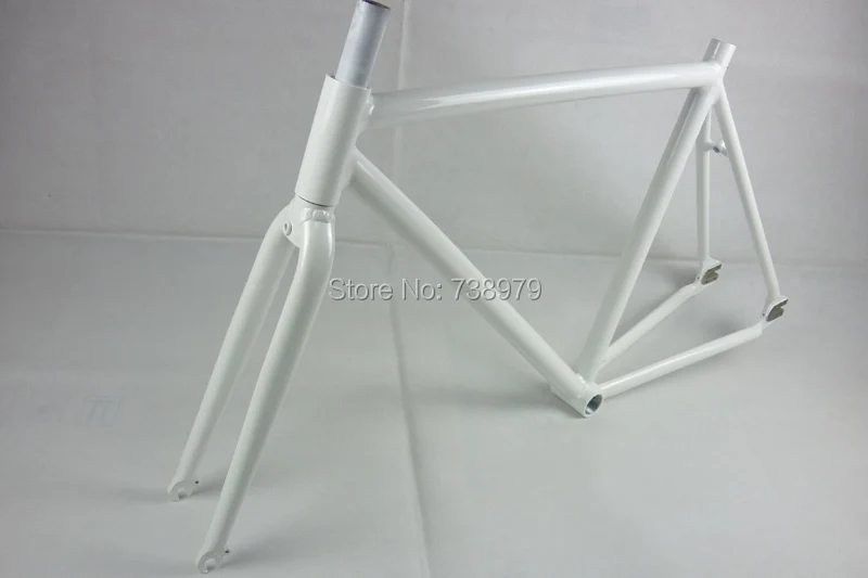 white road bike frame