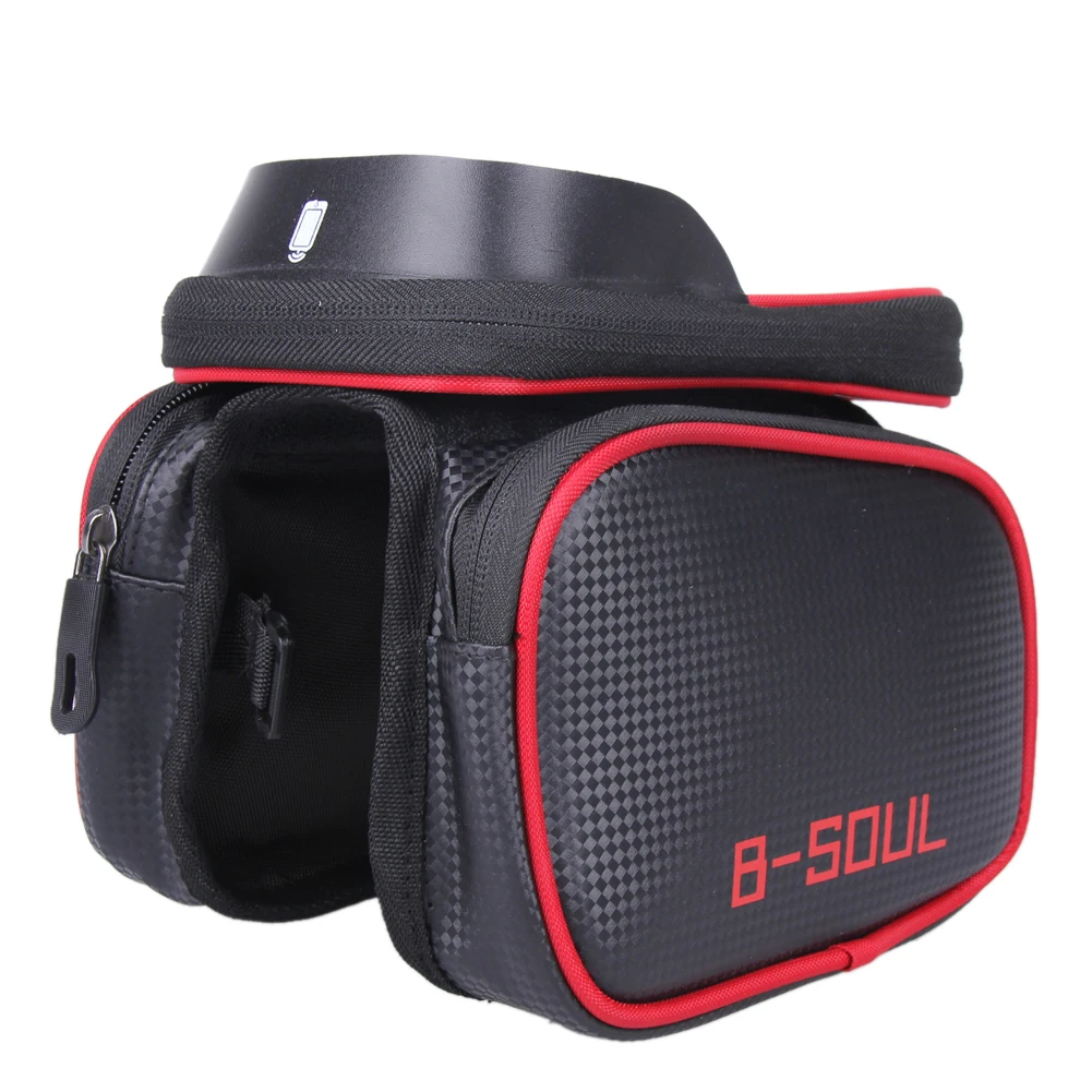 B-SOUL сумка для велосипедного велосипеда с передней рамой, двойной чехол для 5,5-6,2 дюймов, Аксессуары для велосипеда, сумка для верховой езды, новинка - Цвет: style A