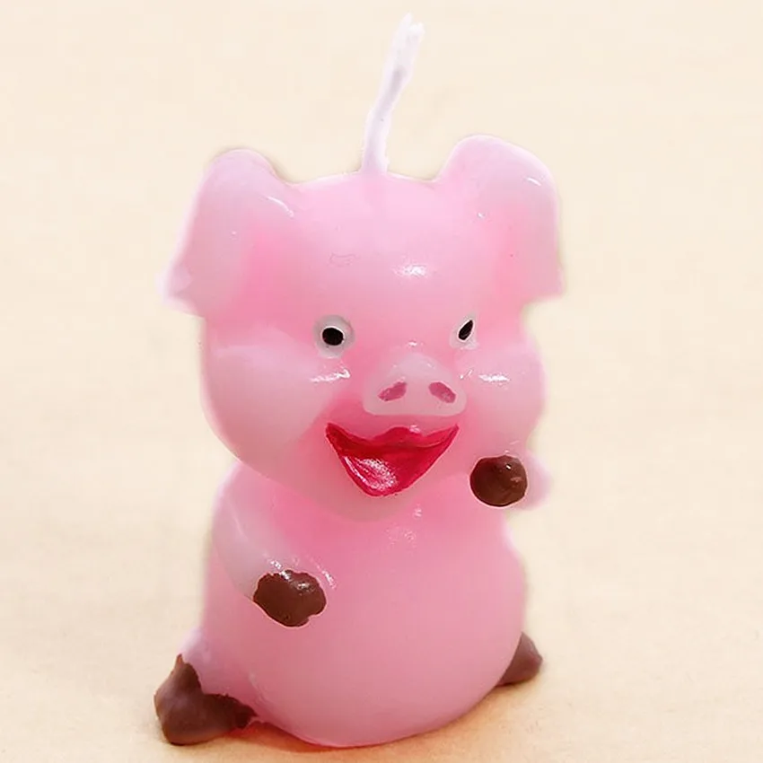 Buy BIBIGOU Cute Pig Candles 4PCS Cartoon Pig Animal