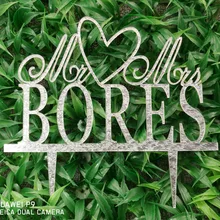 Свадебный Топпер для торта с именем на заказ для пары, персонализированные топперы для свадебного торта с дизайном в виде сердца, топперы для свадебного украшения