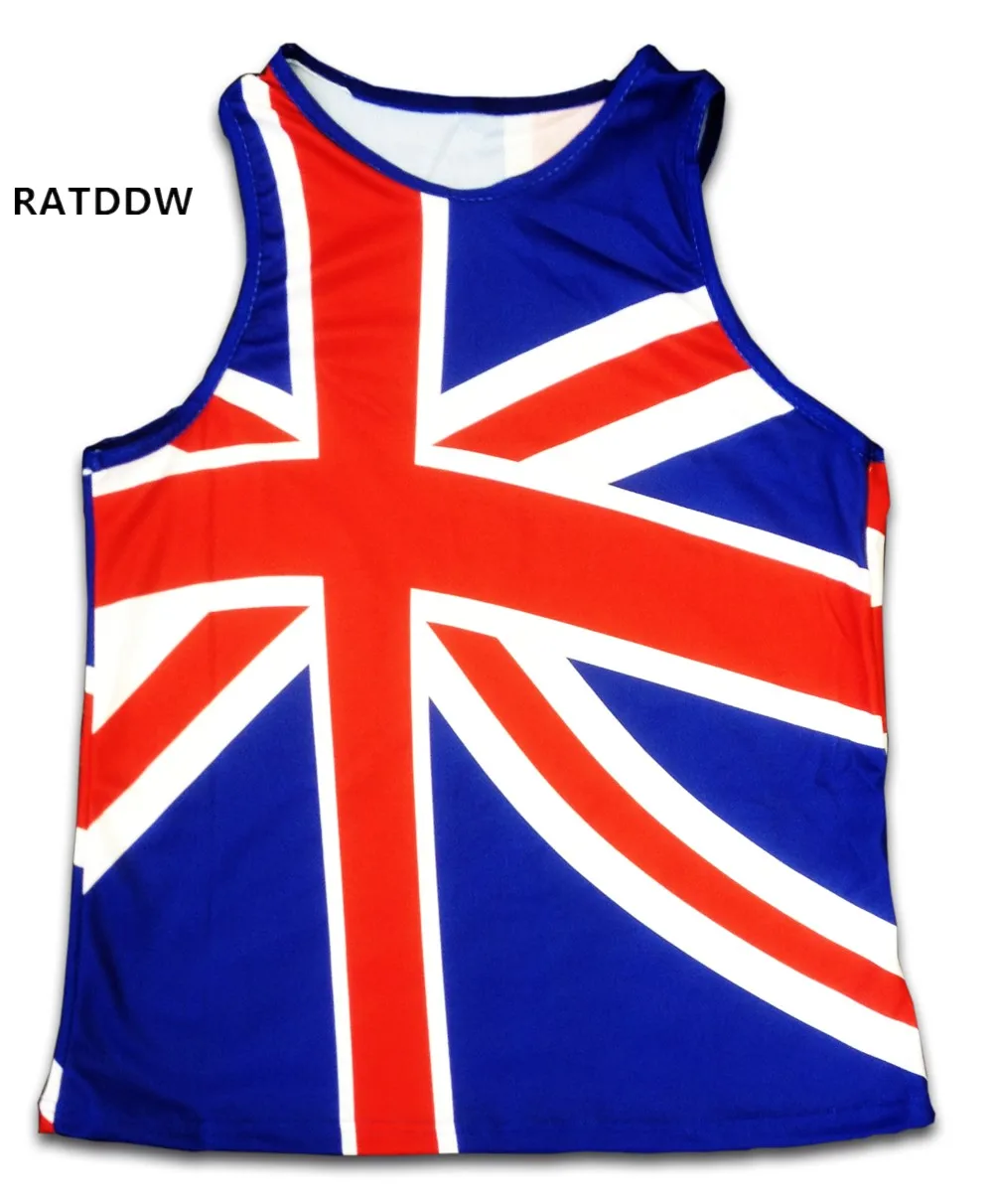 Great Britain Running Vest 100 Polyester Bike Bicycle Cycle Sleeveless