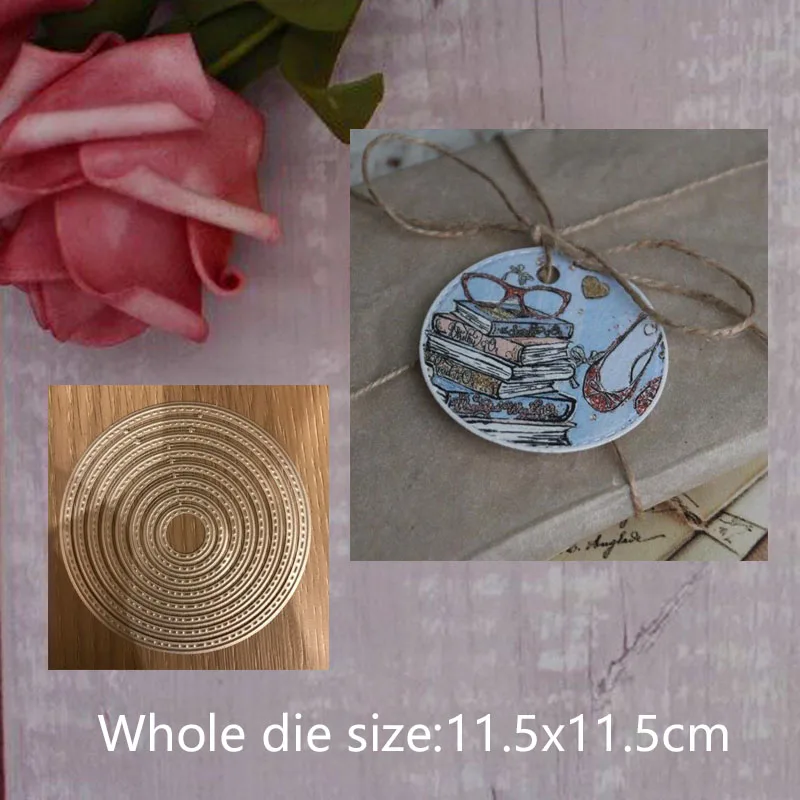 

11.5*11.5cm Round Circle folder 2019 new metal cutting dies for DIY Album Decorative Scrapbook paper craft embossing stencils