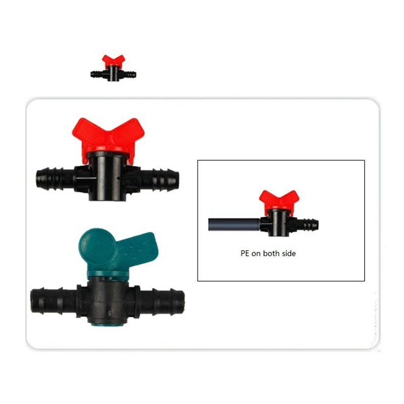 Plants Irrigation Kits Drip Irrigation 5pcs 16-Kinds Drip Irrigation Tape Ball Valves 1/2" Thread 16mm 20mm 25mm Barbed Connectors Trickle Irrigation Water Pipe Valve