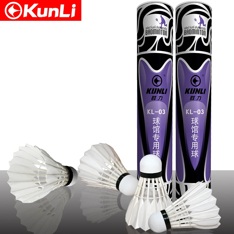 originalKUNLI03gradeCwaterduckfeatherbadmintonshuttlecock