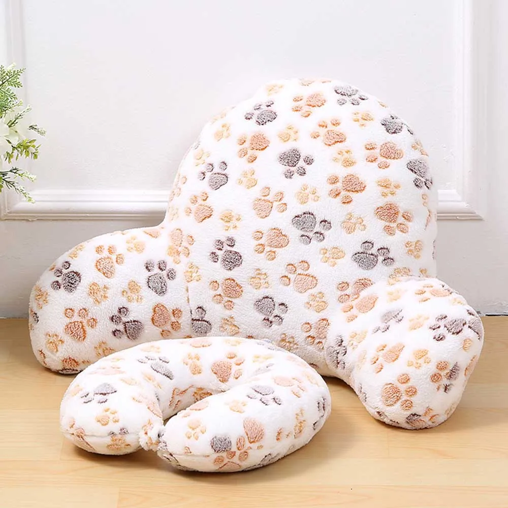 

Pillow Back Cushion with Arm Support Bed Reading Rest Waist Chair Car Seat Sofa Rest Lumbar Cushion Cotton Linen Plush Fabric