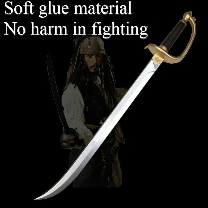 

76cm/29.6inch Pirates of the Caribbean Captain Jack Sparrow Sword John Depp Cosplay Sword role play prop children safe toy/gift