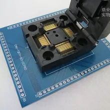 QFP80 TQFP80 IC51-0804-808-14 0,5 мм pinch 14X14 мм горящая розетка золотое покрытие тестовая плата для интегральных схем тестовое гнездо для сиденья