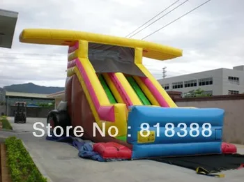 

Rainbow inflatabe slide palm tree slide inflatable water slide