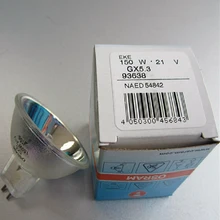 Osram EKE 93638 21V 150W halogen lamp,NAED 54842,Surgical lights,colposcope microsope light source,21V150X GX5.3 bulb