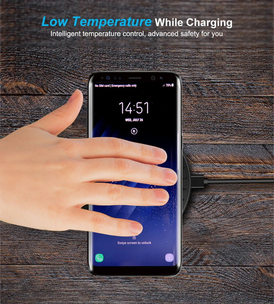 Wireless Charger,Wireless Charging Pad,Qi Wireless Charger 6
