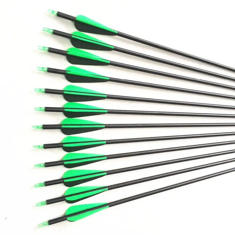 Seta para Composto 600 com Substituível Pces Misturado Carbono Seta 26 - 27 29 30 Polegadas Diâmetro 7.8mm Coluna Arco Recurvo 12 2 com substituível seta para composto arco recurvo