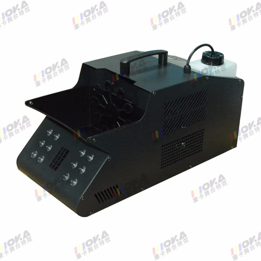 High Speed MOKA fog bubble machine 1500W led bubble fog machine DMX
