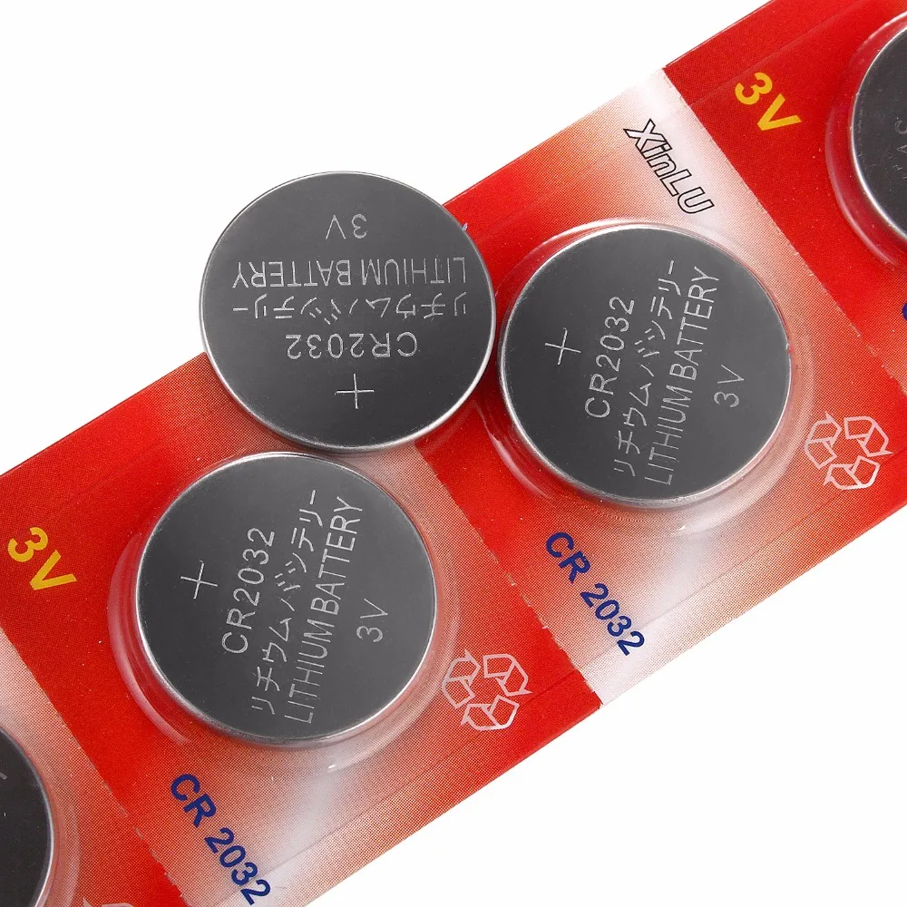 10pcs Original Brand New Battery CR2032 3v Button Cell Coin Batteries For Watch Computer BR2032 DL2032 SB-T15 EA2032C ECR2032