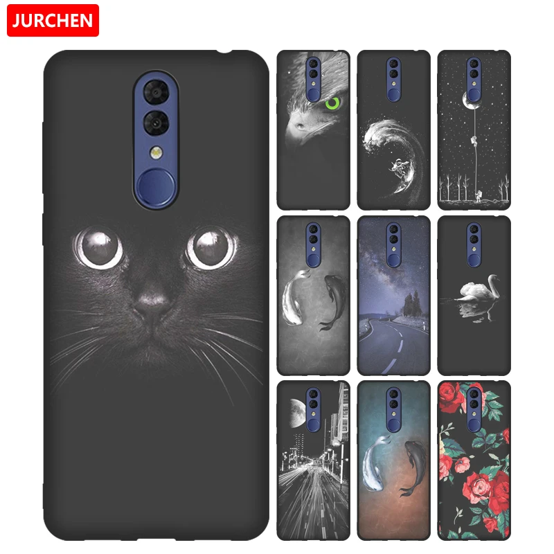 

JURCHEN Case For Alcatel 3 2019 Case Soft Tpu Silicone Back Cover For Alcatel 3 Alcatel3 2019 Case Cover Funda Cartoon Printing