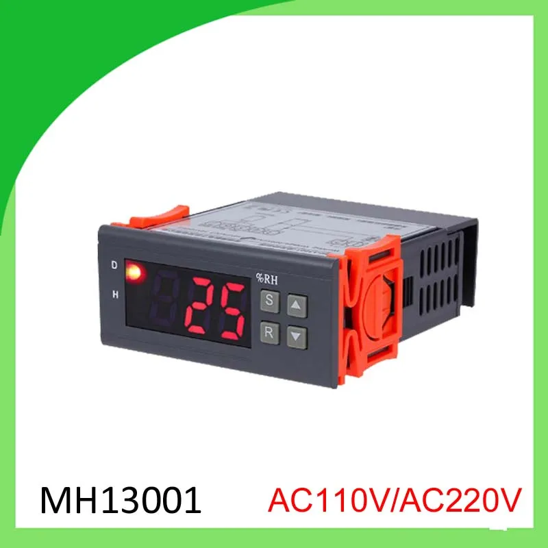 

MH13001 AC110V/ AC220V Digital Air Humidity Controller 1%RH~99%RH Hygrostat Humidistat Humidification Dehumidification Tool