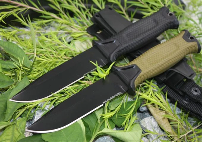 

2 Options! 1500 Survival Fixed Knives,12C27 Steel Blade Hunting Knife,Camping Tactical Knife.