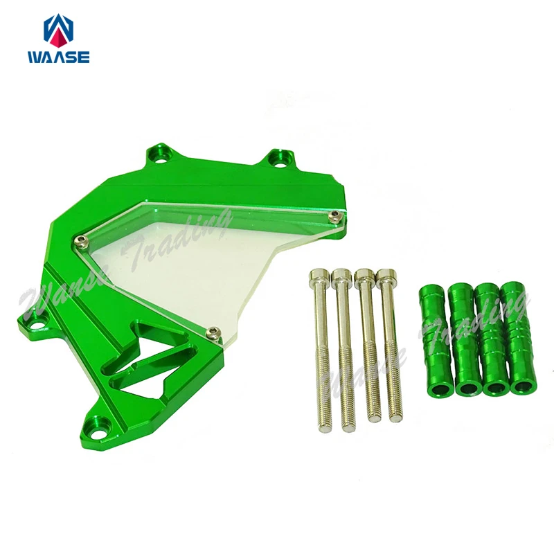 

Motorcycle Aluminum Front Sprocket Chain Guard Cover Left Side Engine For Kawasaki Z800 2013 2014 2015 2016