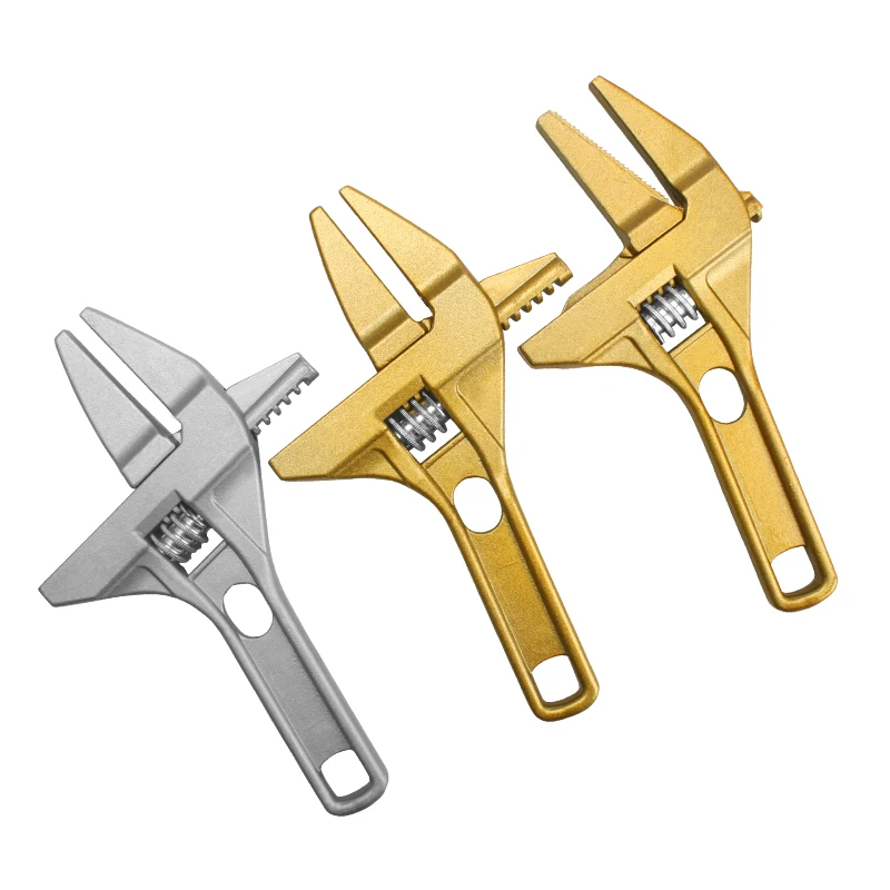 

7-70mm Stubby Adjustable Wrench, Aluminium Alloy Spanner Depth 60mm