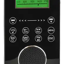 Degen DE1131 4-в-1 Сенсорный экран контролируемых Портативный AM/FM/SW цифровой FM радио, MP3 плеер со встроенным 4 Гб флэш-памяти