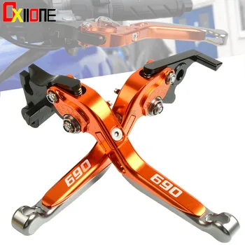 

Extendable Brake Clutch Lever Levers For KTM 690 SUPERMOTO R 2008 2009 Adjustable Folding High Quality Motorcycle with 690 logo