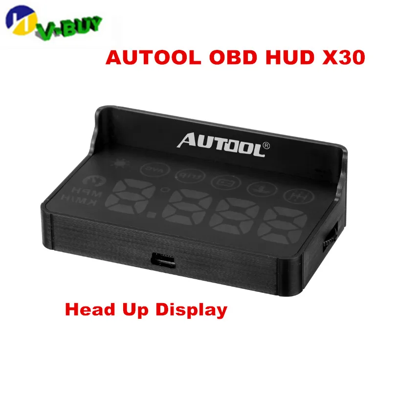 Оригинальный AUTOOL X30 OBD HUD Автомобильный дизайн, универсальный автомобильный hud Дисплей Спидометр Интеллектуальный Цифровой Автомобильный