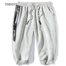 Tsingyi Лето 8XL Большие размеры Мужские Пляжные х/Б мужские шорты прямое длины до колена Homme мужские s Шорты повседневные мужские Компрессионные шорты