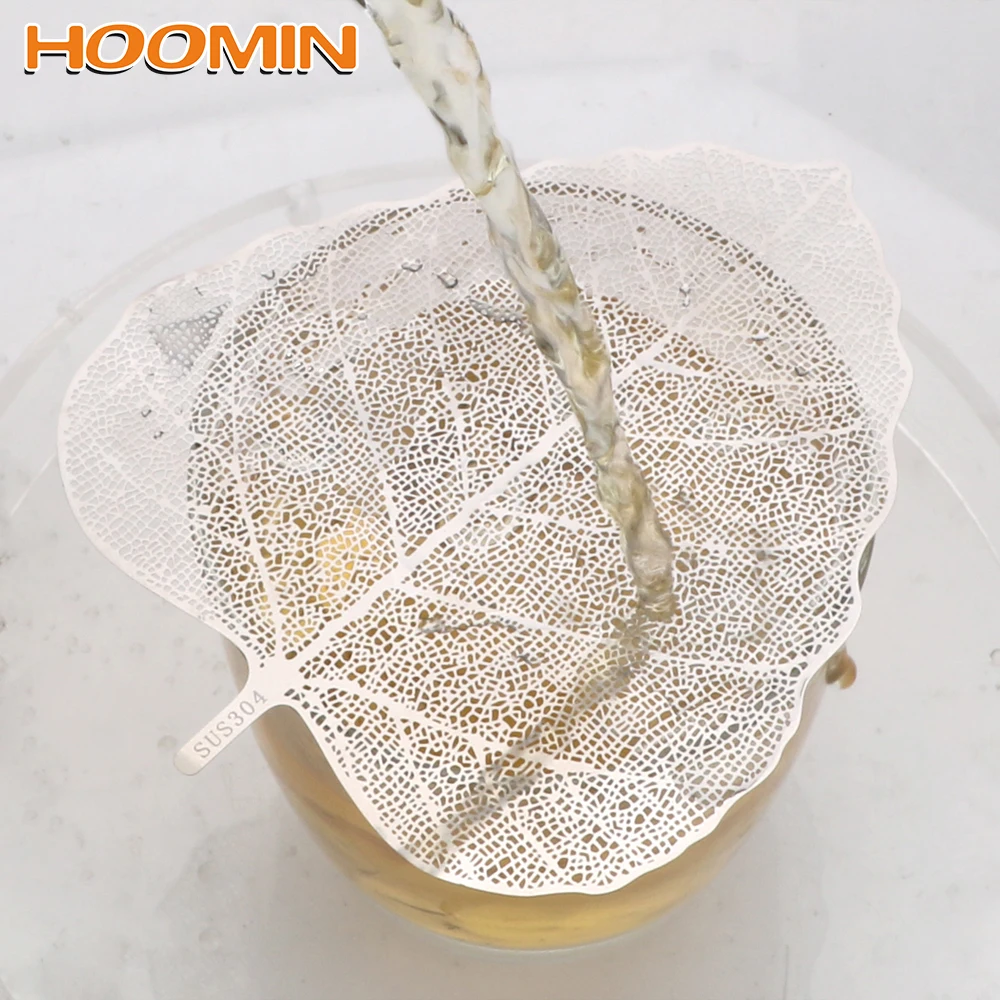 

HOOMIN Stainless Steel Kitchen Tools Multi-function Tea Accessories Filter Leaf Tea Filter Hollow Teaware Bookmark