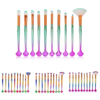 

10PCS Professional Makeup Brushes Eye Shadow Eyebrow Trimming Brush Eye Makeup Brushes Kit Suitable For Professional Or Home Use