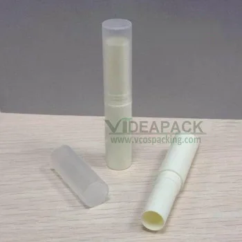 

100 pcs/lot empty Plastic beige color lip stick tube 4g, 4ml lip rouge case, DIY cosmetic packing