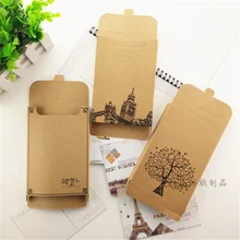 50 шт шарф с рисунком нижнее белье коричневая бумажная открытка коробка конвертов конверт печать на заказ