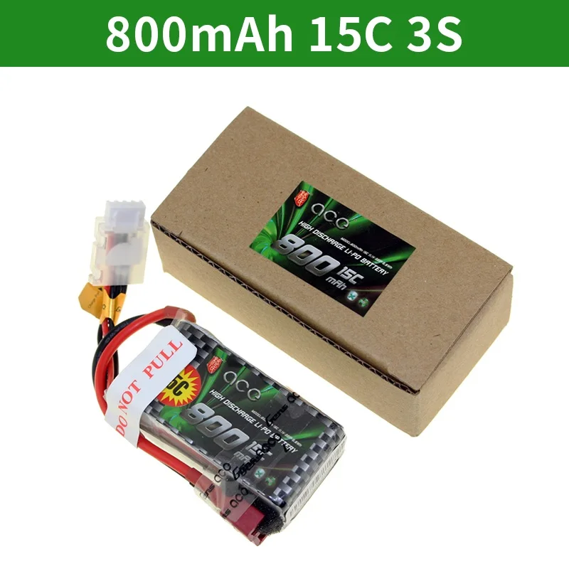 Gens ACE Lipo 3S литий Батарея 11,1 V 800 1300 1800 2200 3300 4000 мА/ч, 15C 20C 25C тележка с четырьмя осями с неизменяемой геометрией крыла автомобиля лодка - Цвет: 3S 800MAH 15C