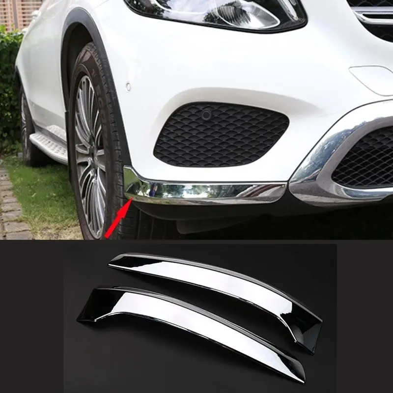 Chrome Bumper Bull Front Corner Trim Strip For Mercedesbenz Glc 300